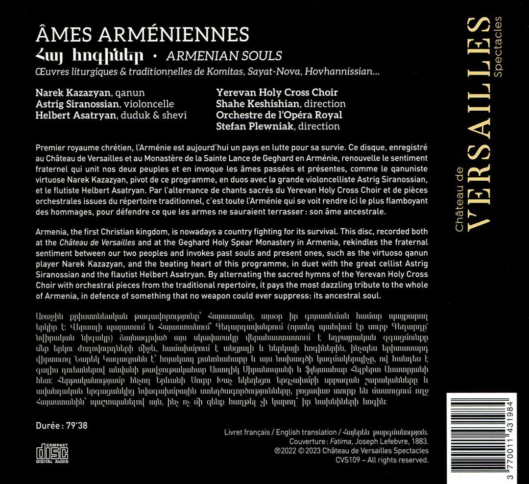 Âmes Arméniennes (Armenian Souls) cover art