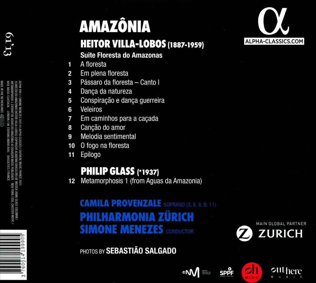 Amazônia: Villa-Lobos, Glass cover art