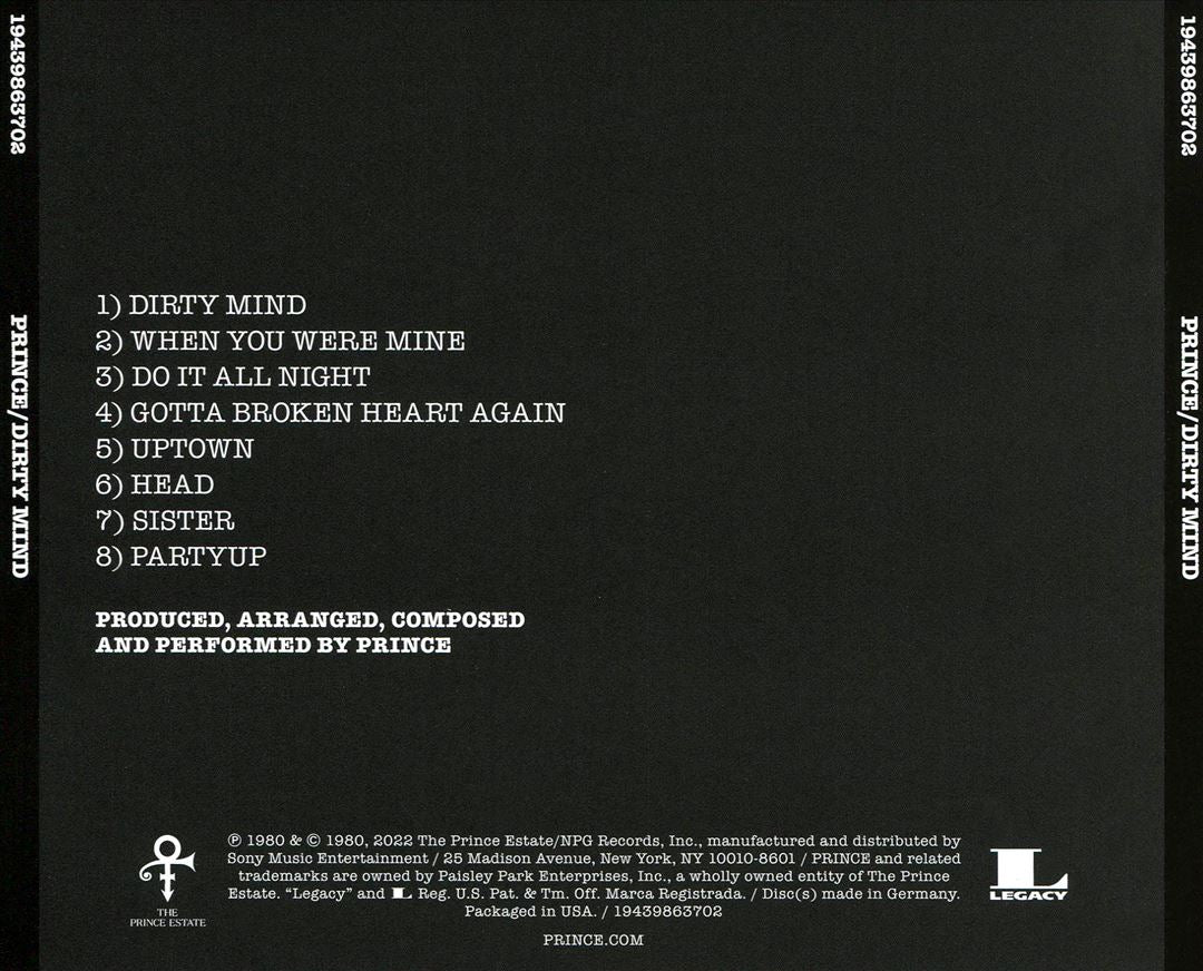 Dirty Mind cover art