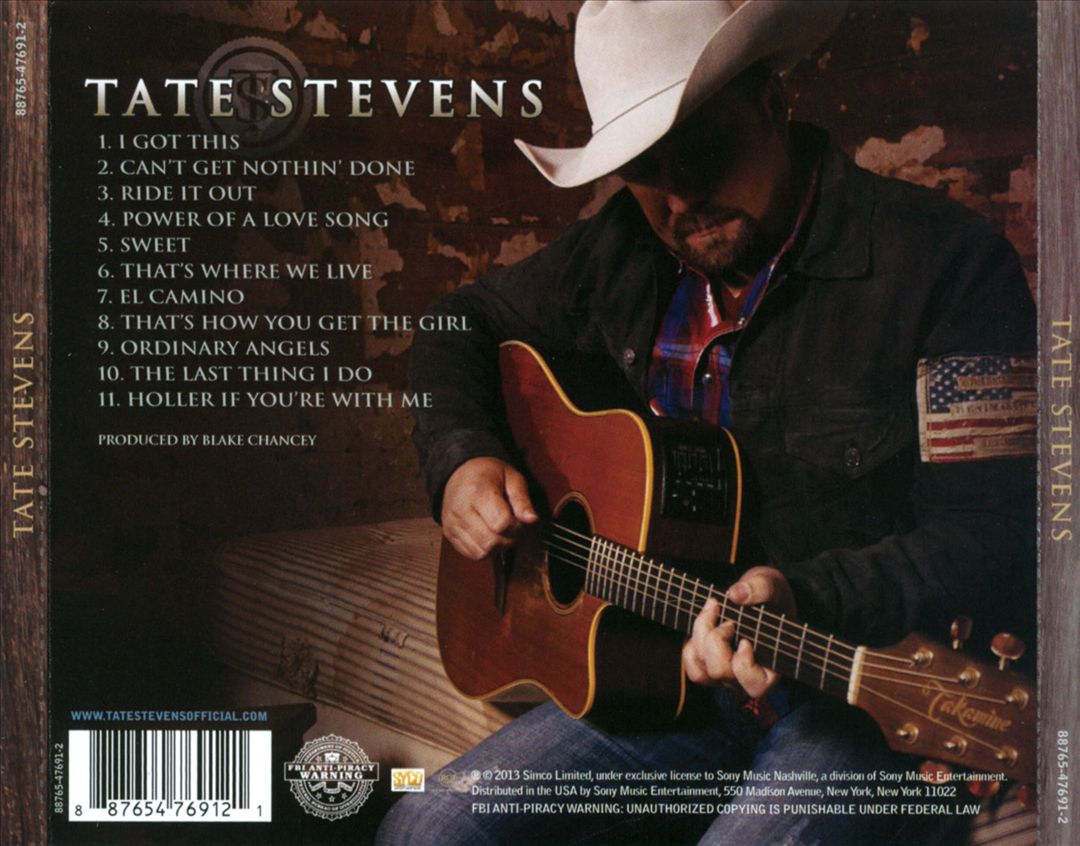 Tate Stevens cover art