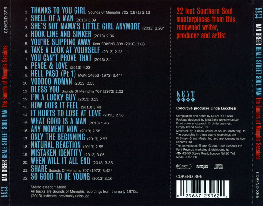 Beale Street Soul Man: The Sounds of Memphis Sessions cover art