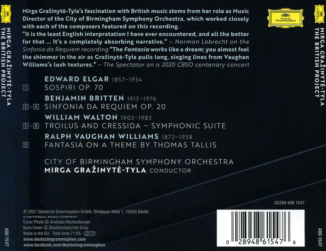 British Project: Elgar, Britten, Walton, Vaughan Williams cover art