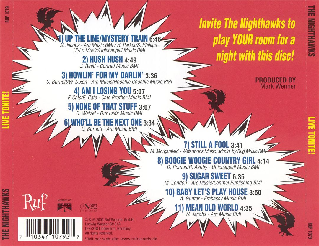 Live Tonite! cover art