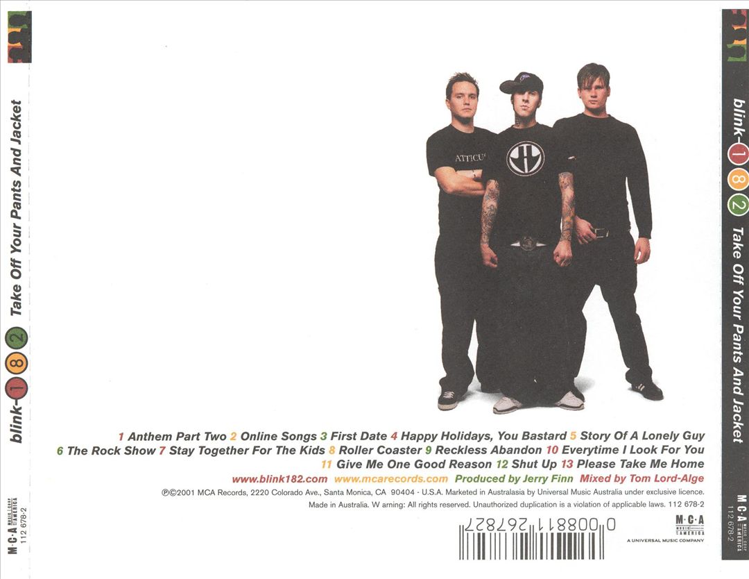 Take Off Your Pants and Jacket cover art