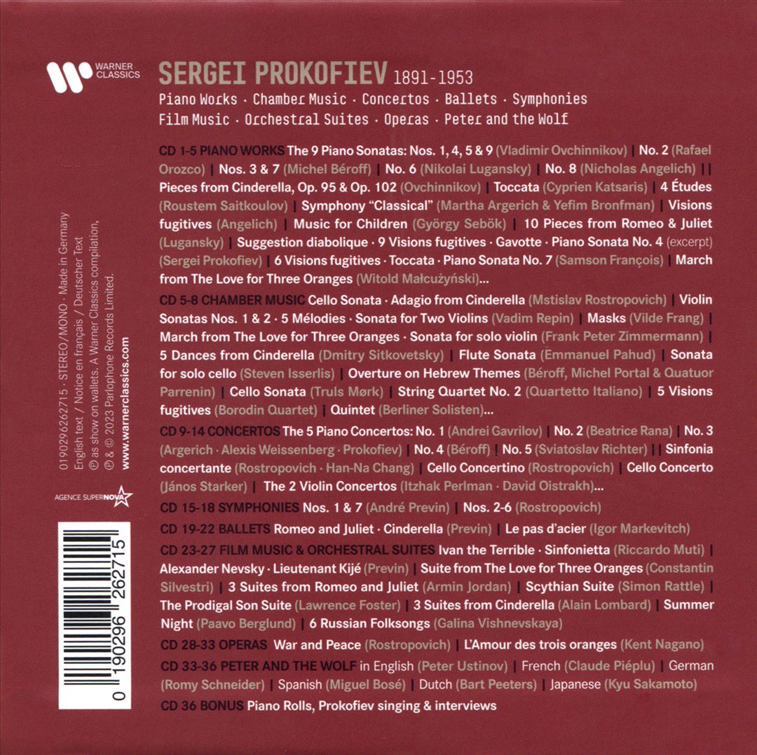 Sergei Prokofiev: The Collector's Edition cover art