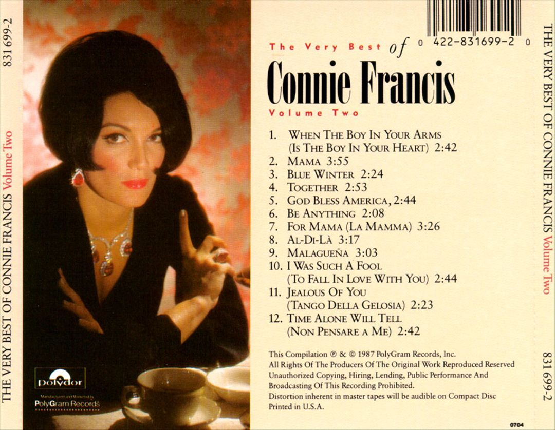 Very Best of Connie Francis, Vol. 2 cover art