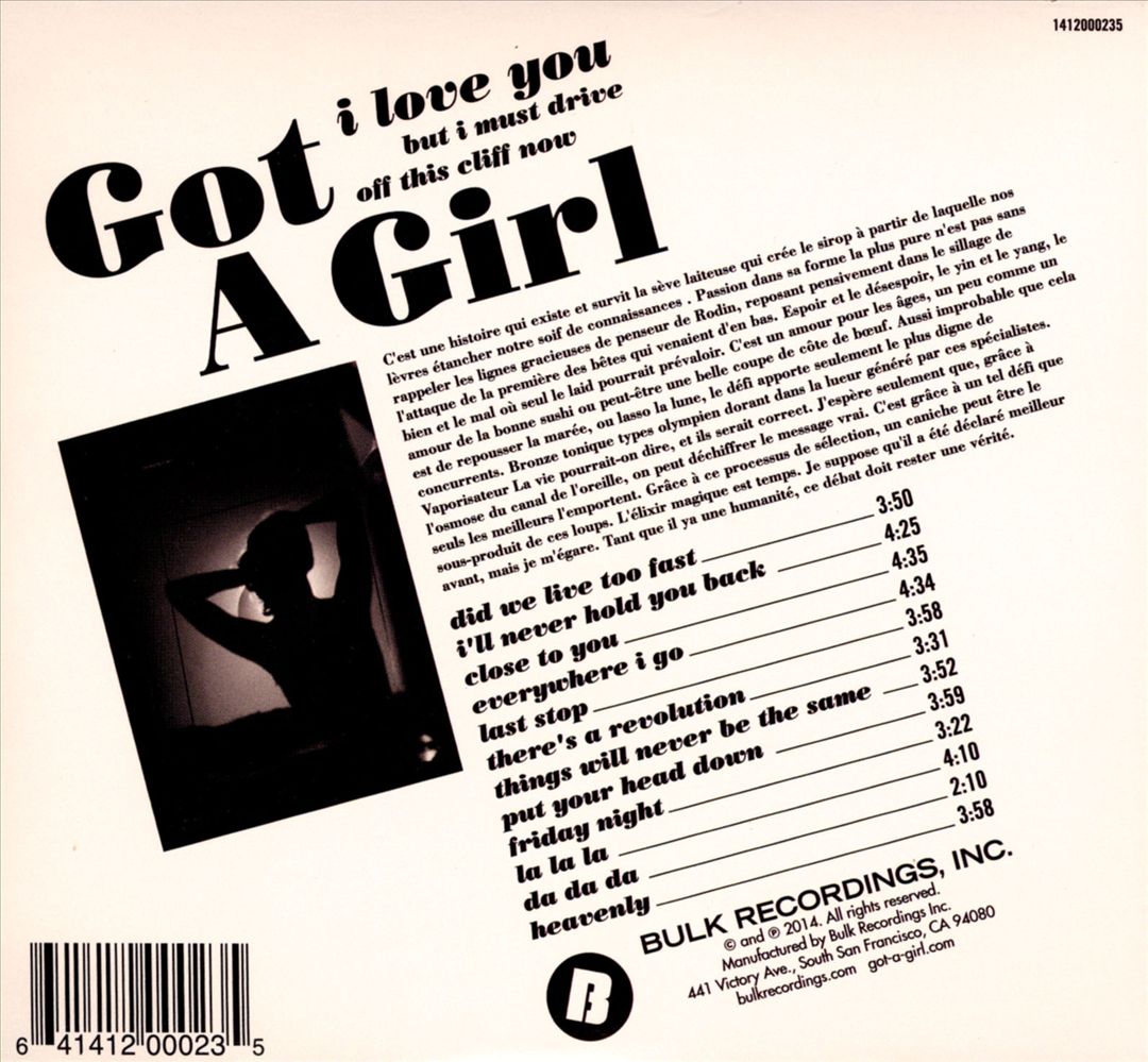 I Love You But I Must Drive Off This Cliff Now cover art