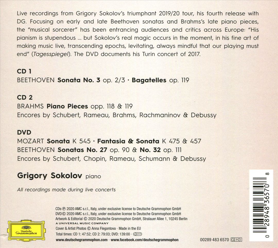 Beethoven, Brahms, Mozart cover art