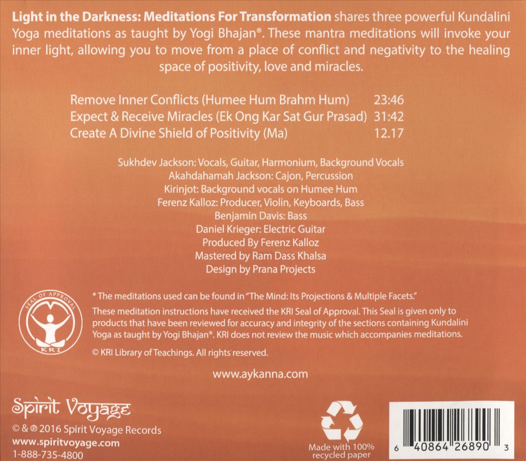 Light in the Darkness: Meditations For cover art
