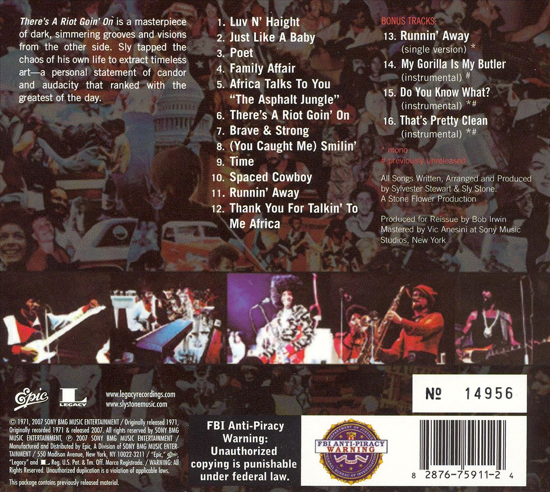 There's a Riot Goin' On cover art