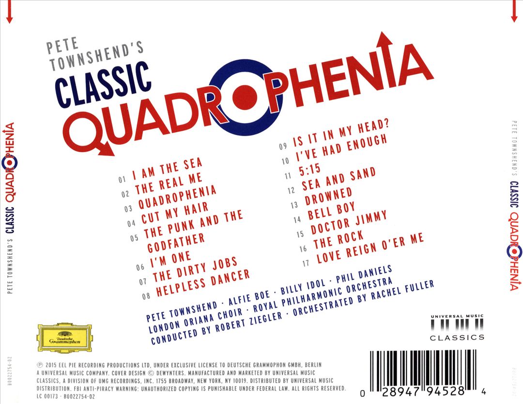 Pete Townshend's Classic Quadrophenia cover art