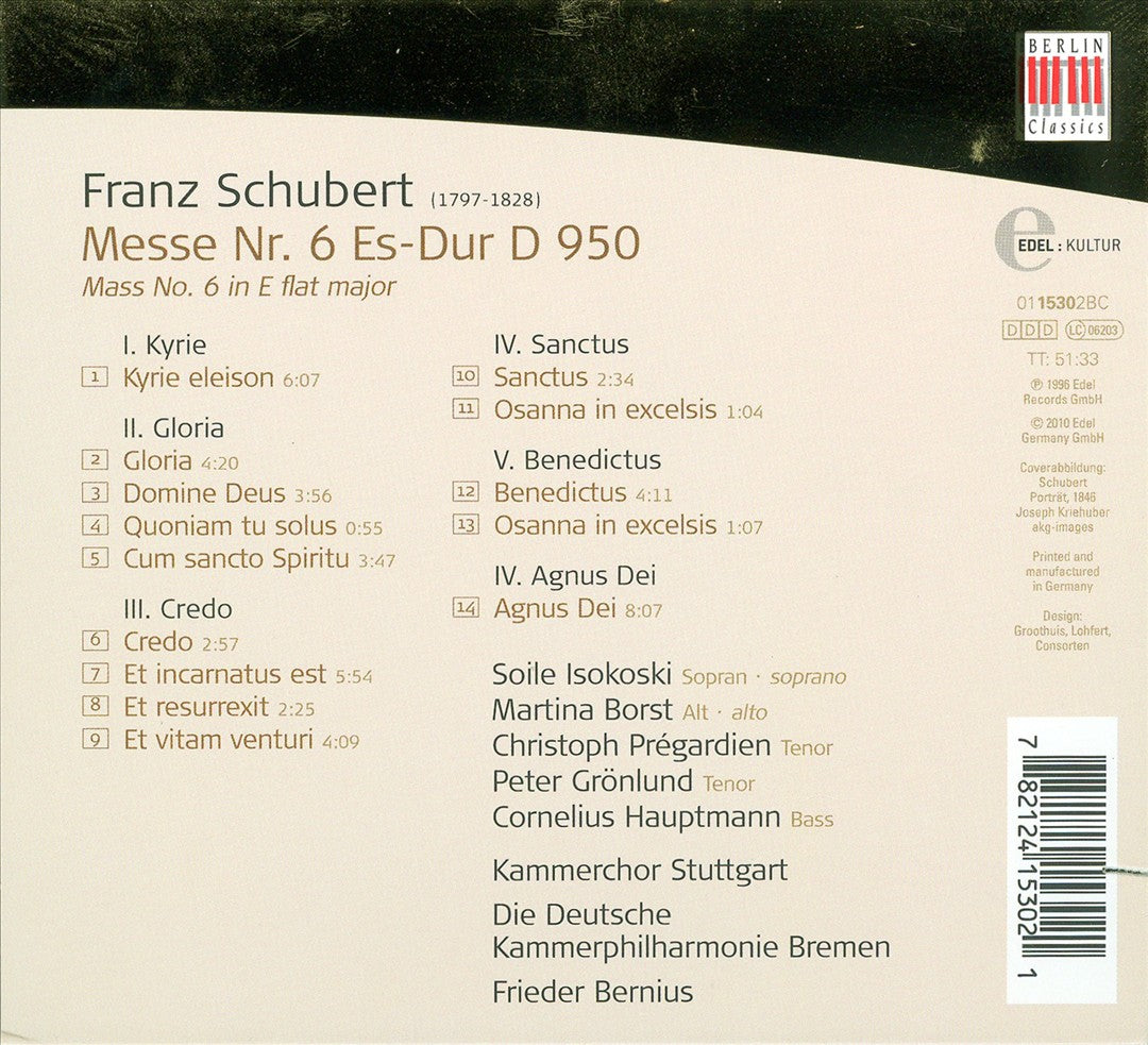 Schubert: Messe Es-Dur cover art