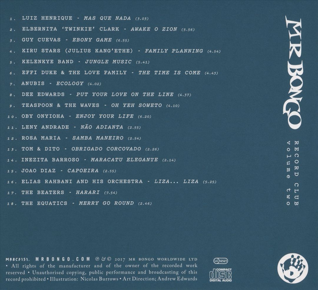 Mr. Bongo Record Club, Vol. 2 cover art
