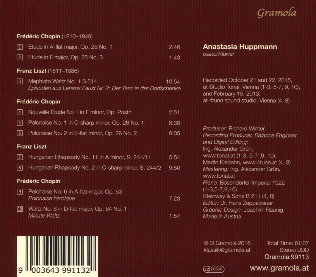 Chopin, Liszt cover art