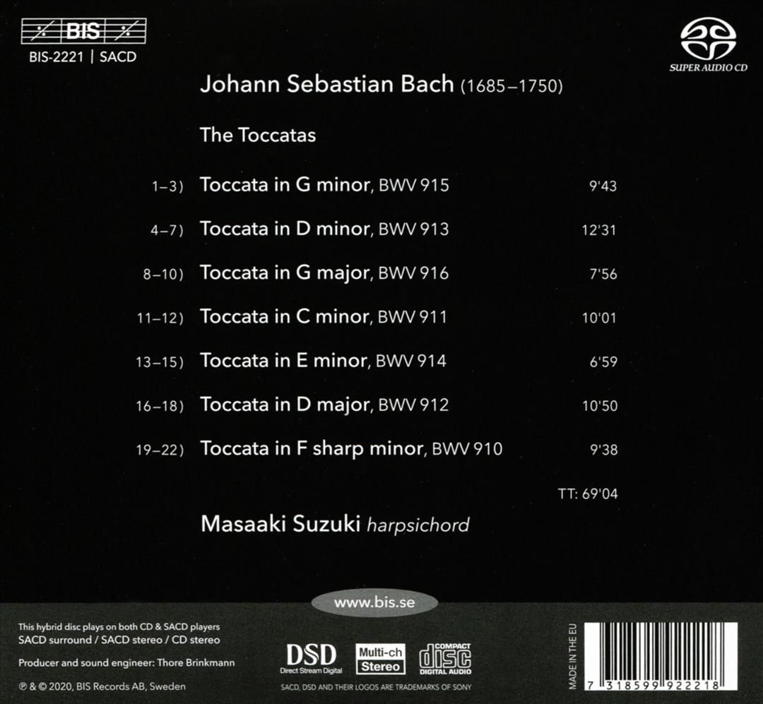 Bach: Toccatas cover art