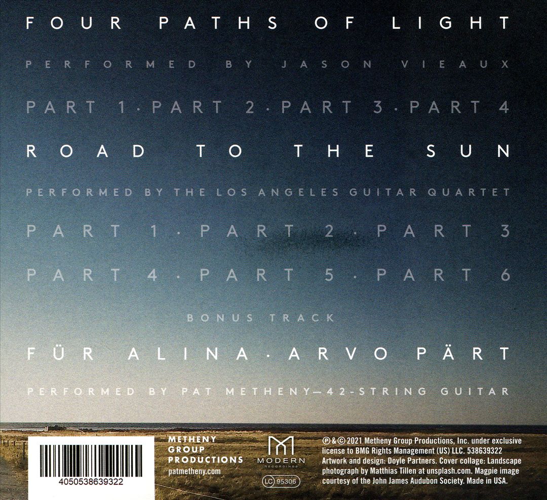Pat Metheny: Road to the Sun cover art