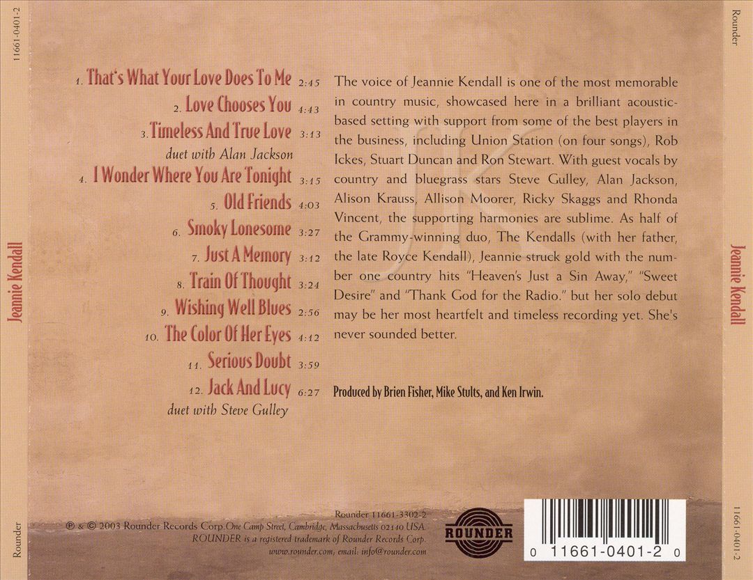 Jeannie Kendall cover art