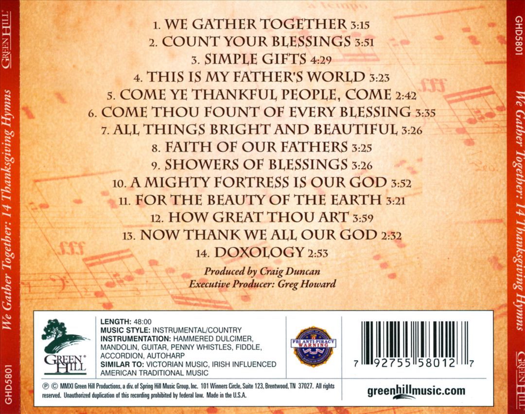 We Gather Together: 14 Thanksgiving Hymns cover art