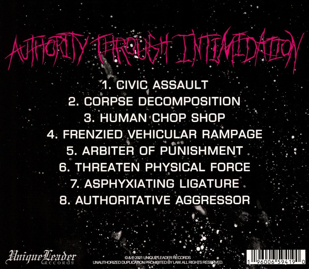Authority Through Intimidation cover art