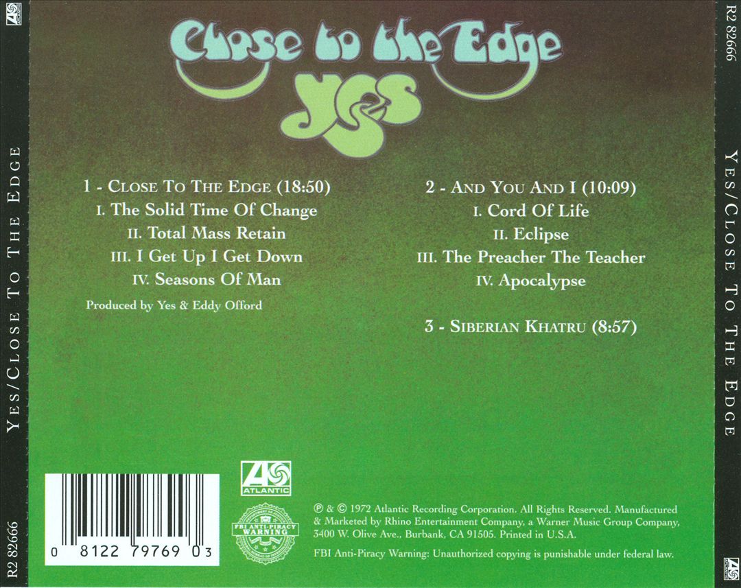 Close to the Edge cover art