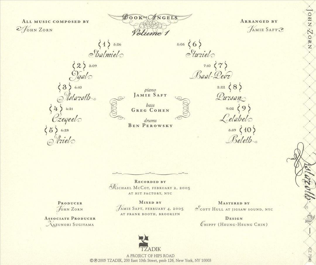 Astaroth: Book of Angels, Vol. 1 cover art