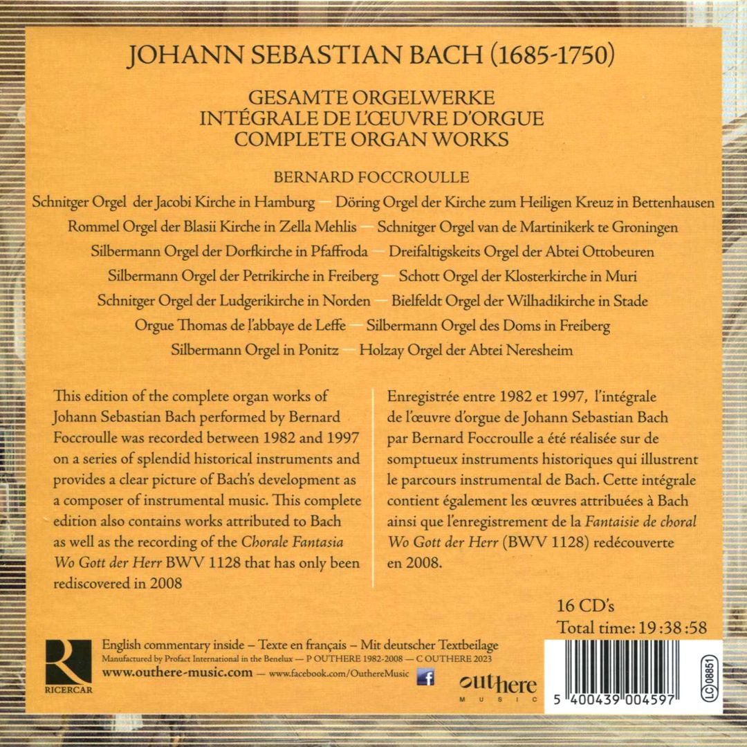 Johann Sebastian Bach: Complete Organ Works cover art