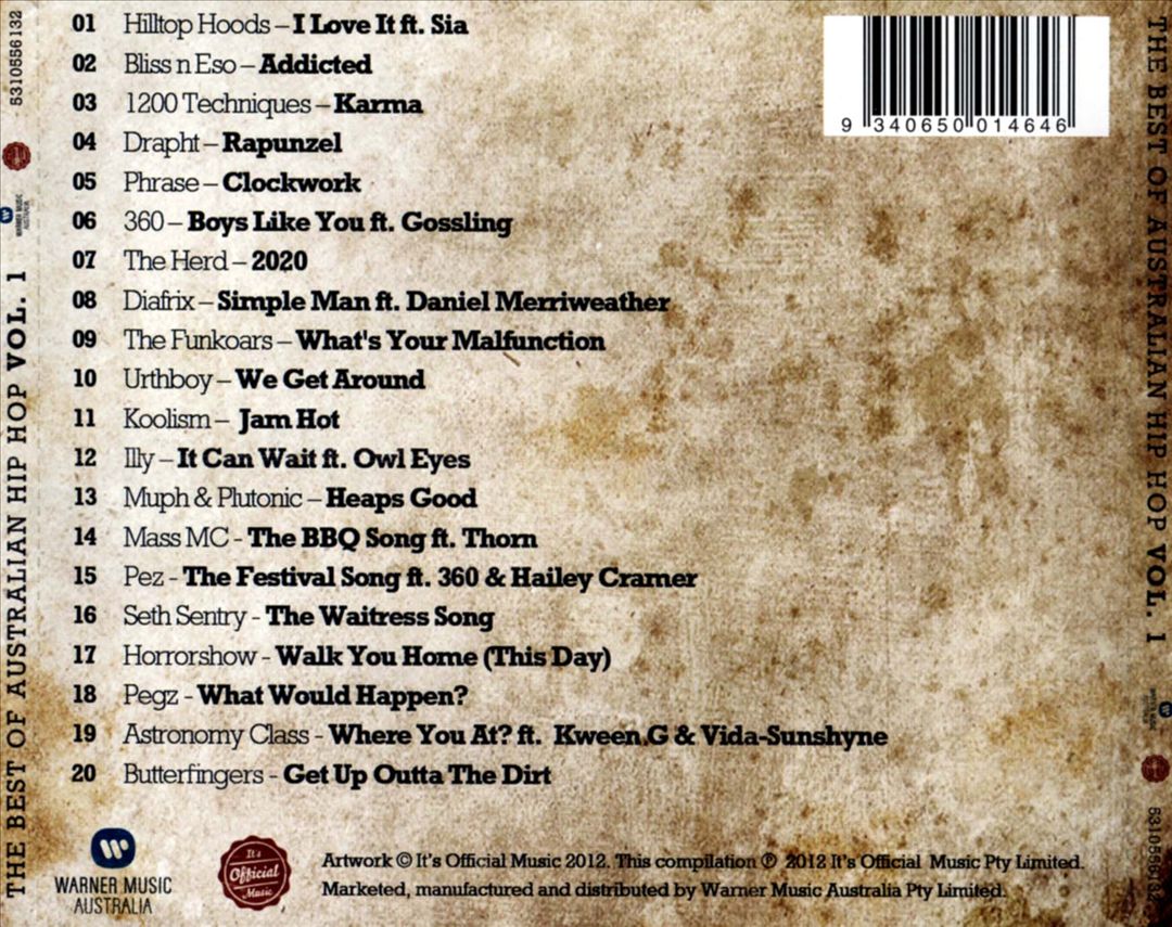 Official, Vol. 1: The Best of Australian Hip-Hop cover art