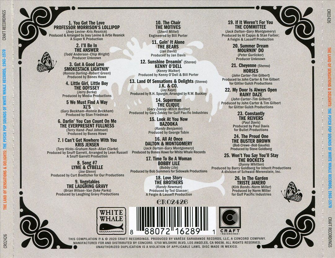 Land of Sensations & Delights: Psych Pop Sounds of White Whale Records (1965-1970) cover art