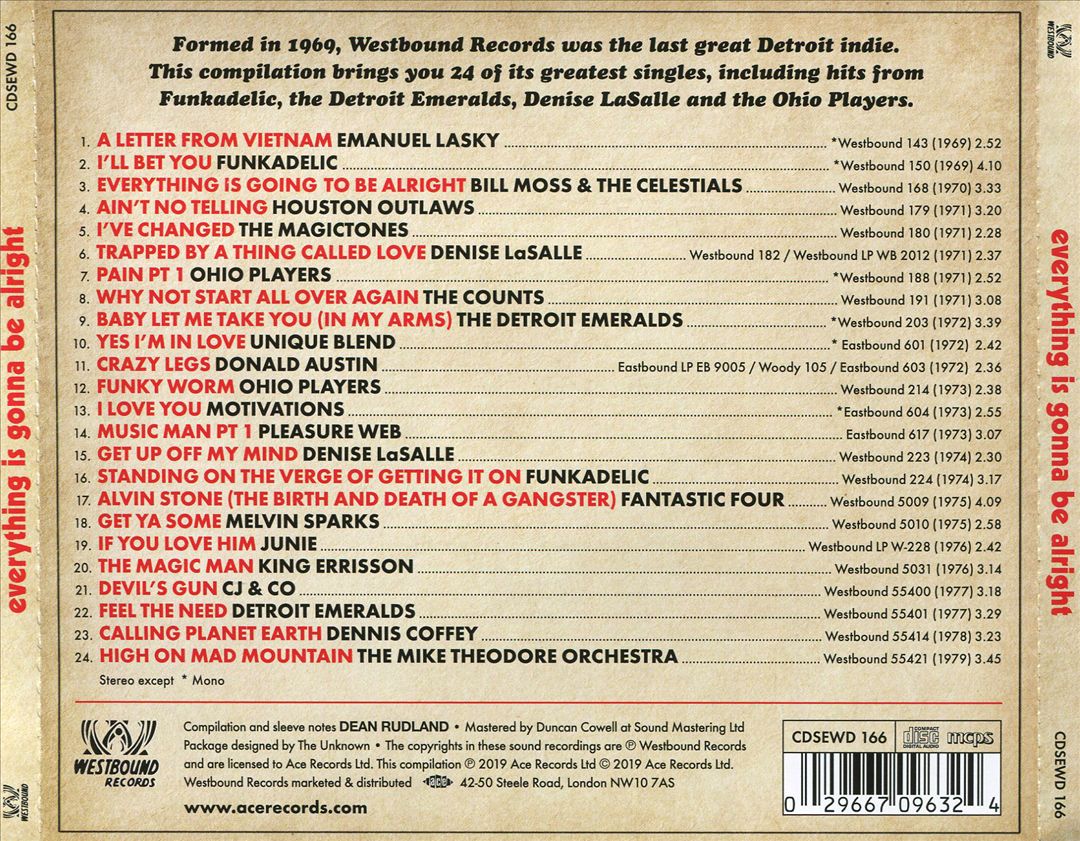 Everything Is Gonna Be Alright: Celebrating 50 Years of Westbound Soul & Funk cover art