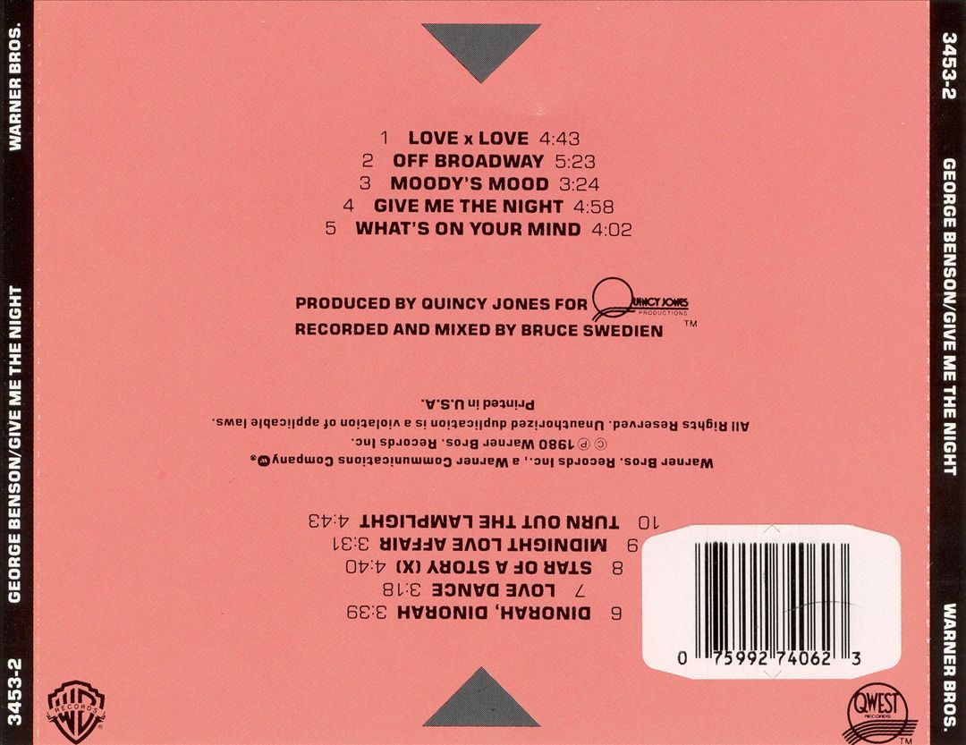 Give Me the Night cover art