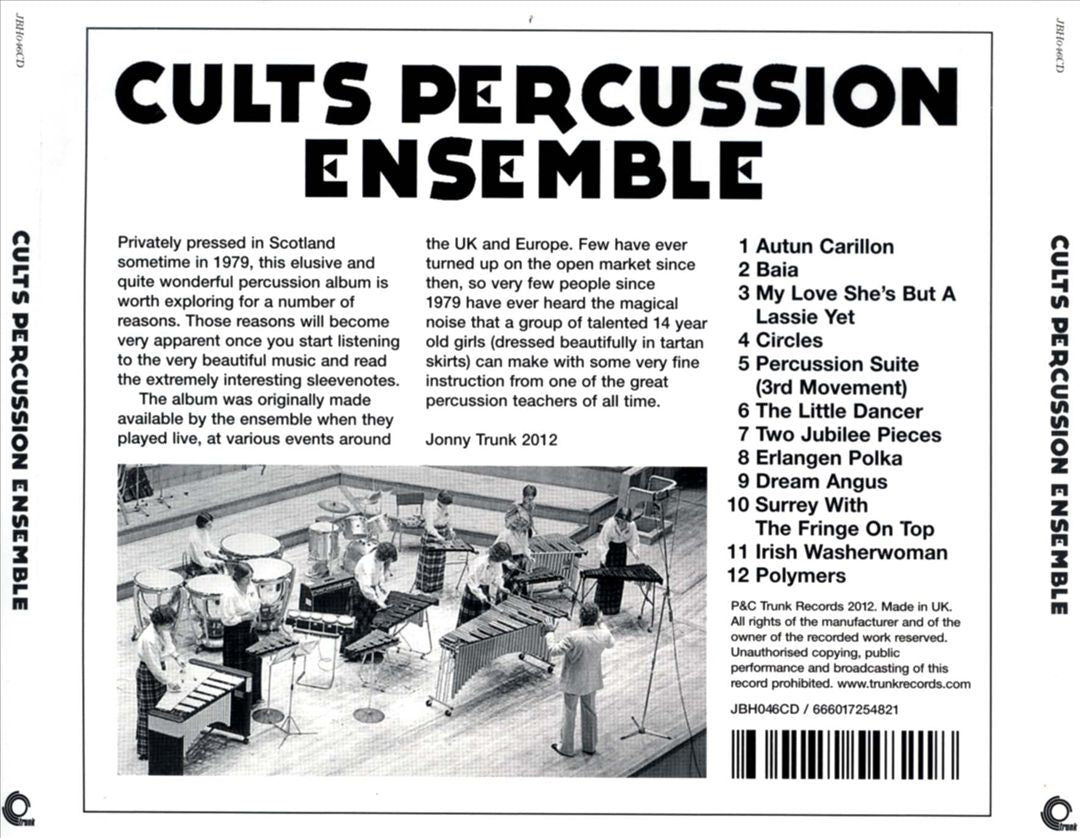 Cults Percussion Ensemble cover art