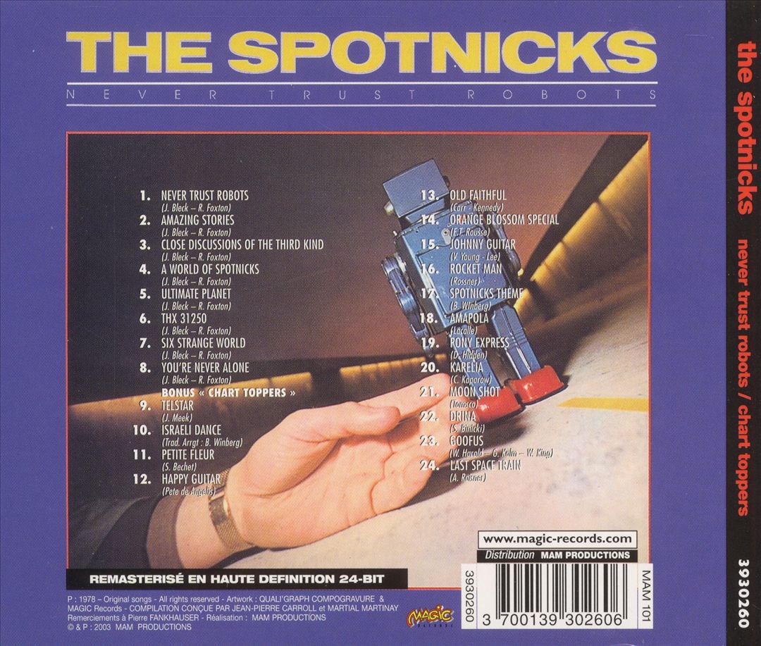 Never Trust Robots/Chart Toppers cover art
