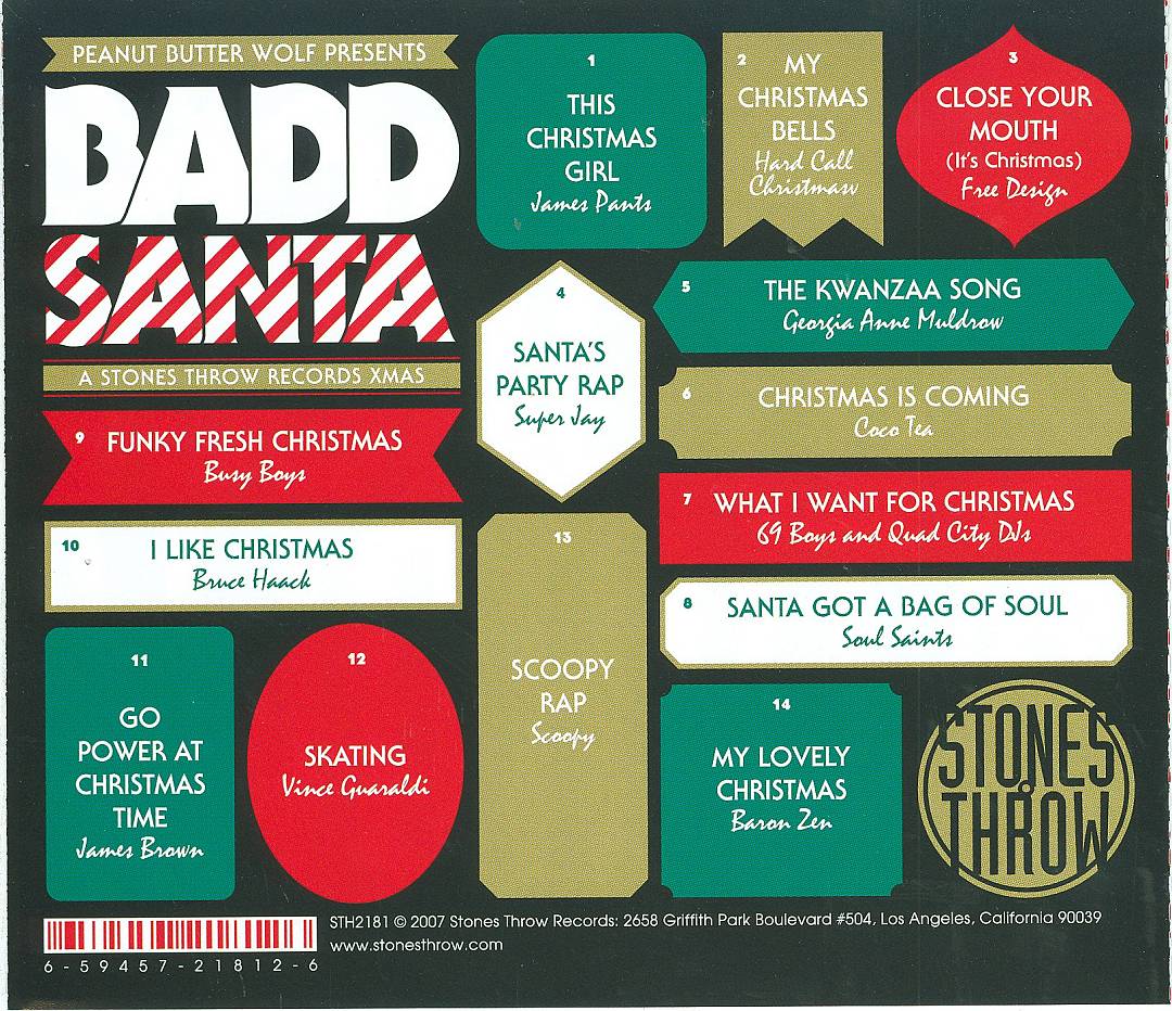 Badd Santa: A Stones Throw Records Xmas cover art