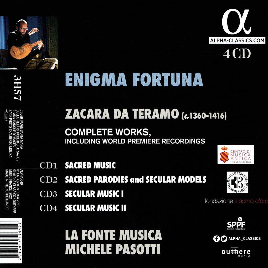 Enigma Fortuna: Zacara da Teramo - Complete Works cover art