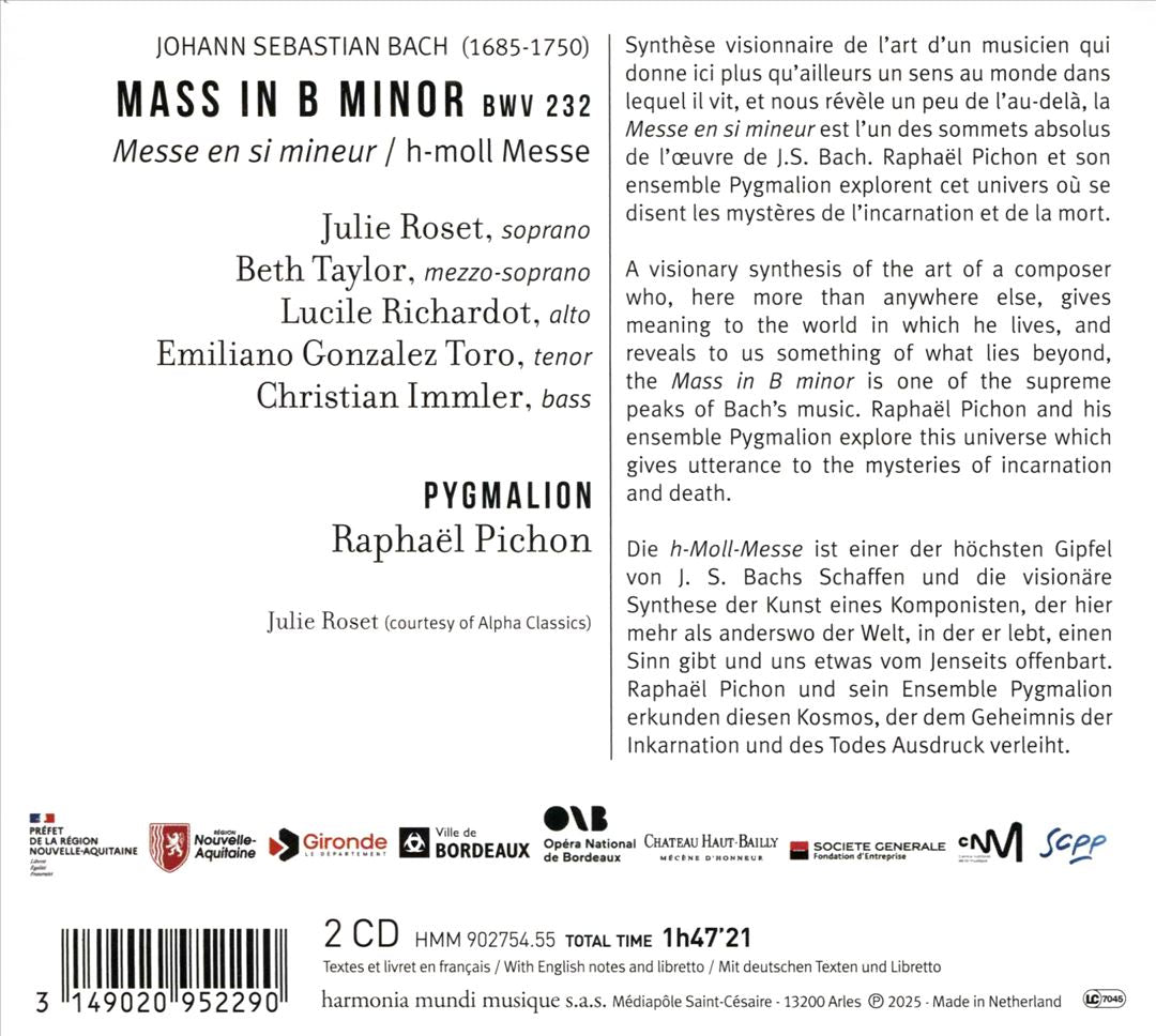 J.S. Bach: Mass in B minor cover art