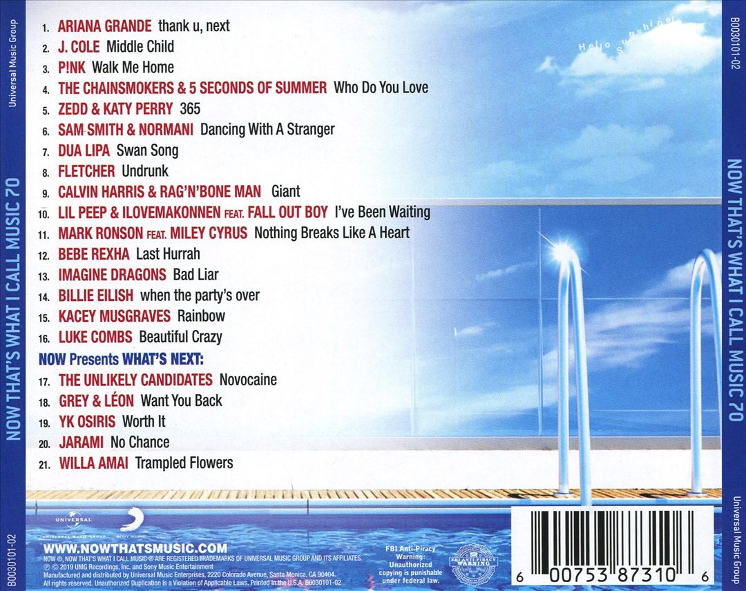 Now That's What I Call Music! 70 cover art