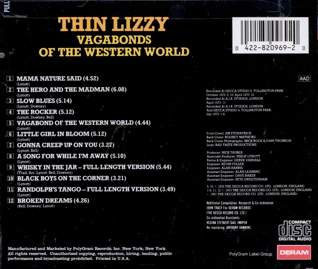 Vagabonds of the Western World cover art