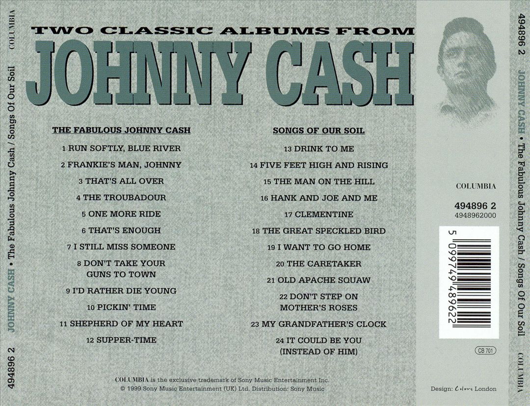 Fabulous Johnny Cash/Songs of Our Soil cover art