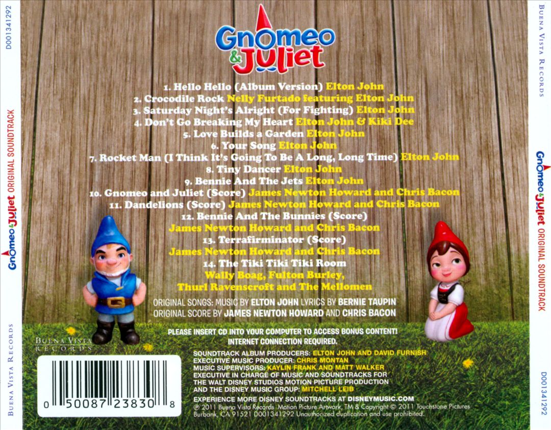 Gnomeo and Juliet cover art