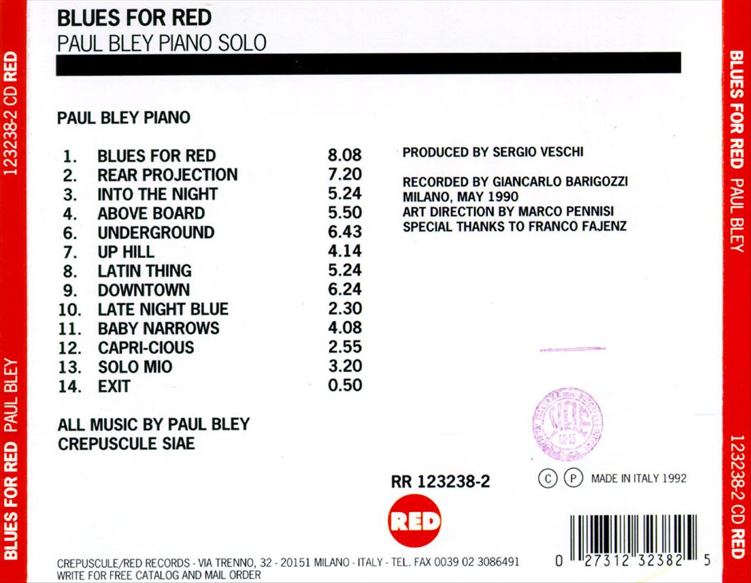 Blues for Red cover art