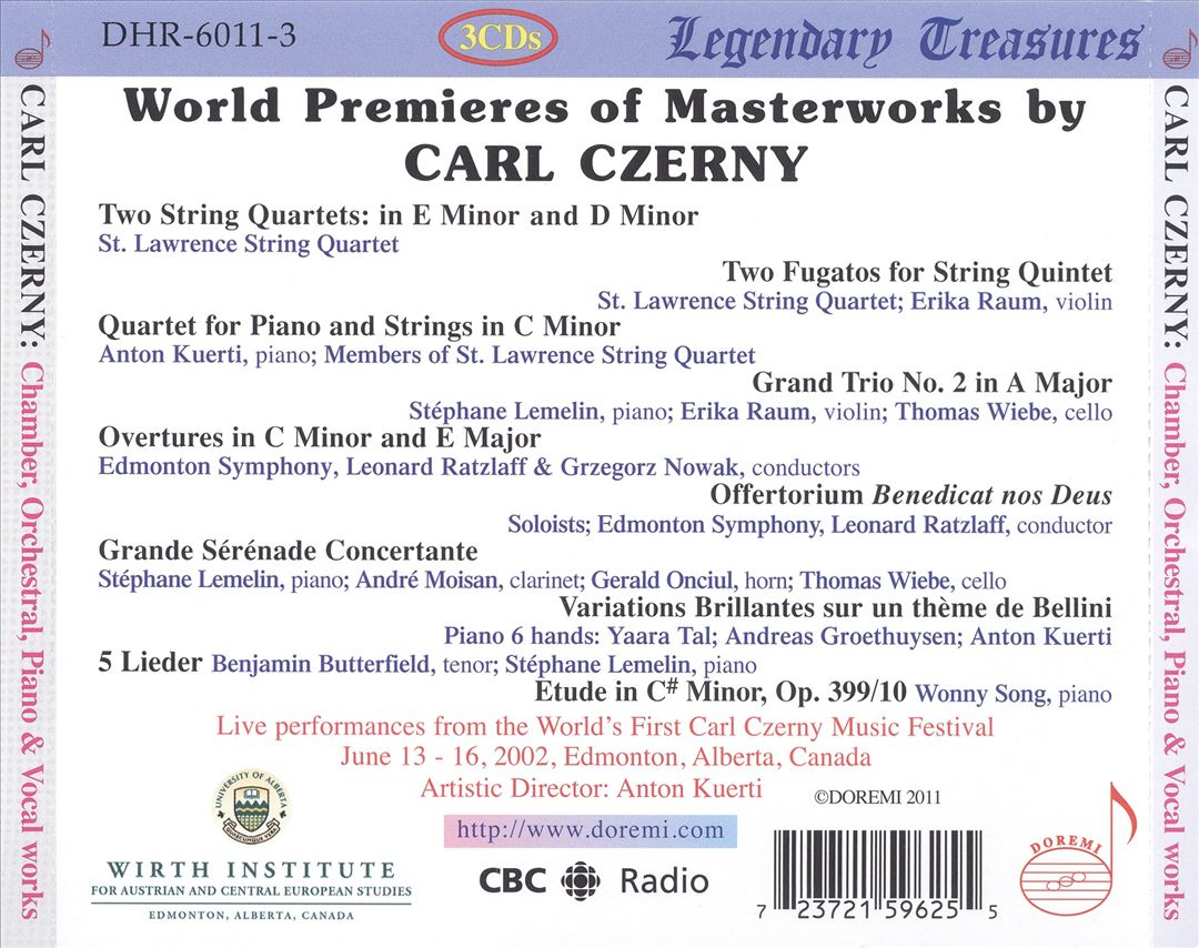 Carl Czerny: A Rediscovered Genius cover art