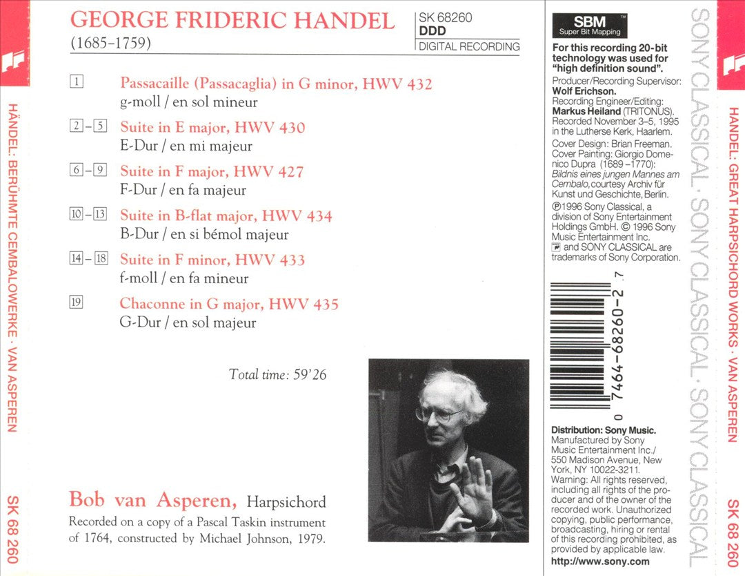 Handel: The Great Harpsichord Works cover art