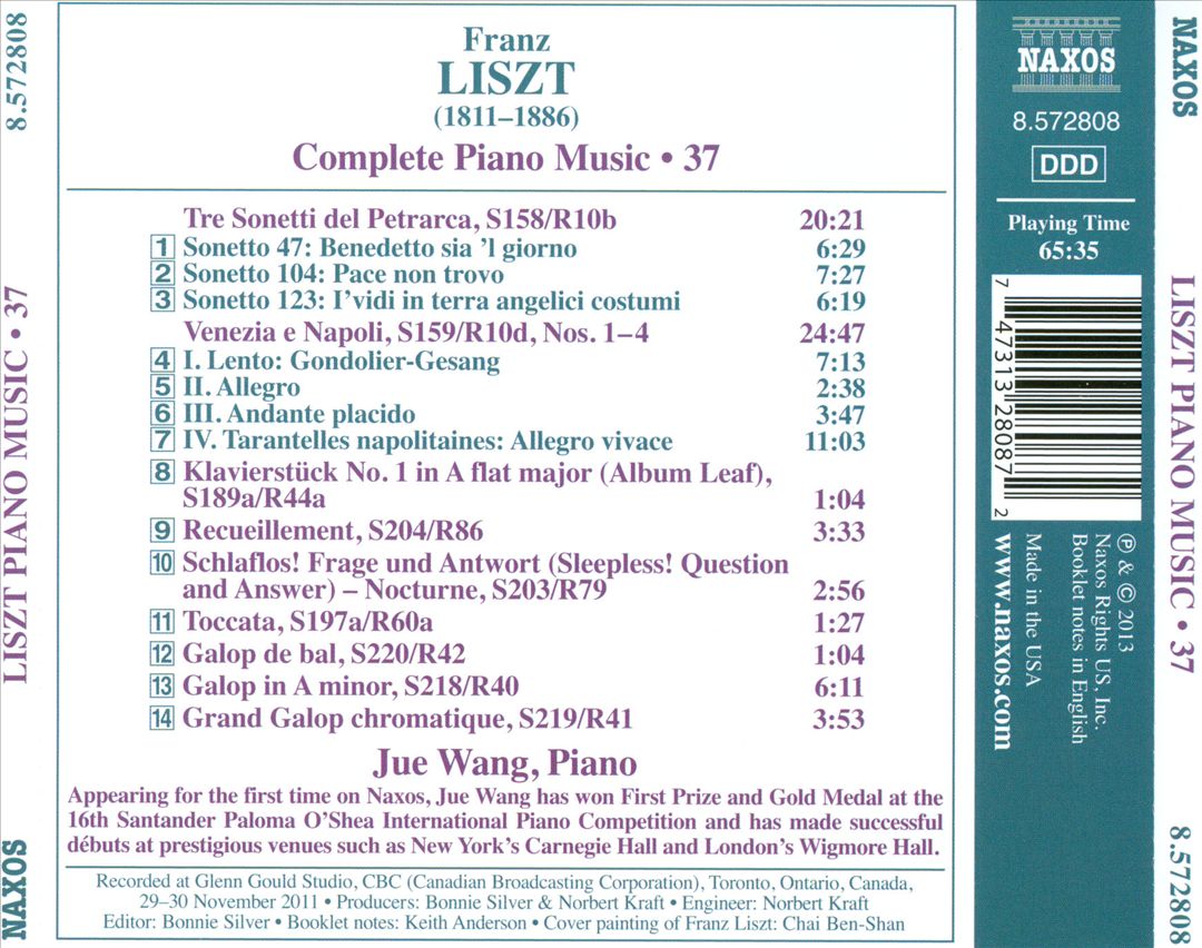 Liszt: Complete Piano Music, Vol. 37 cover art