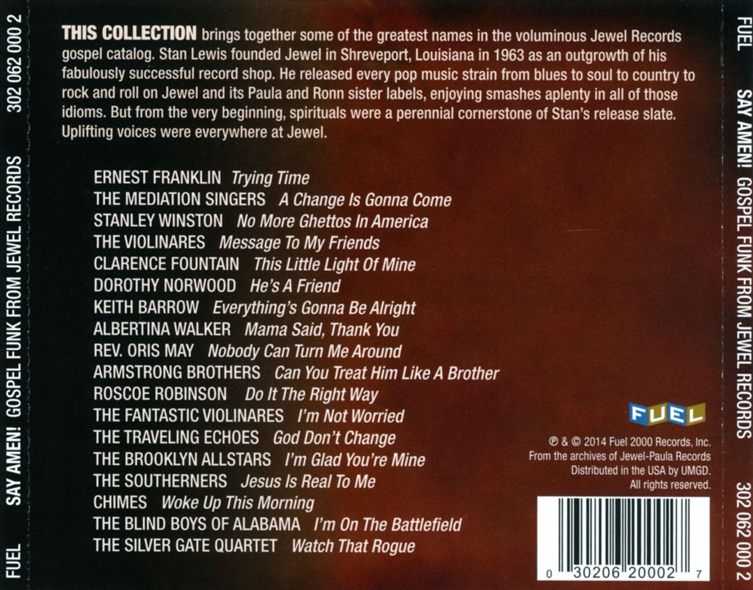 Say Amen! Gospel Funk from Jewel Records cover art