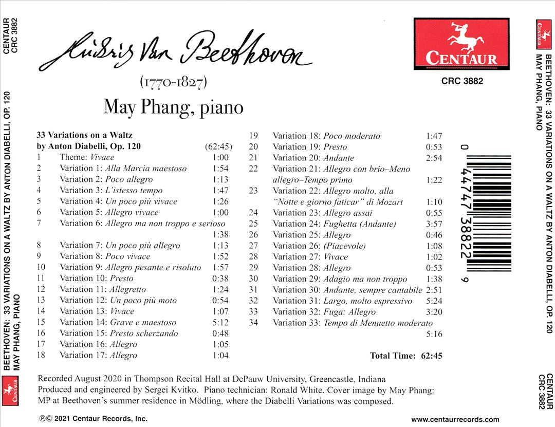Beethoven: Diabelli Variations cover art
