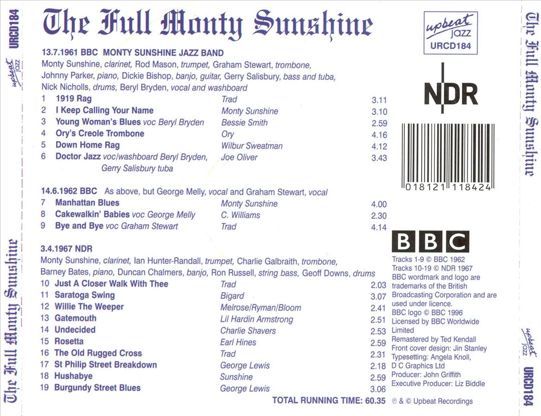 Full Monty Sunshine cover art