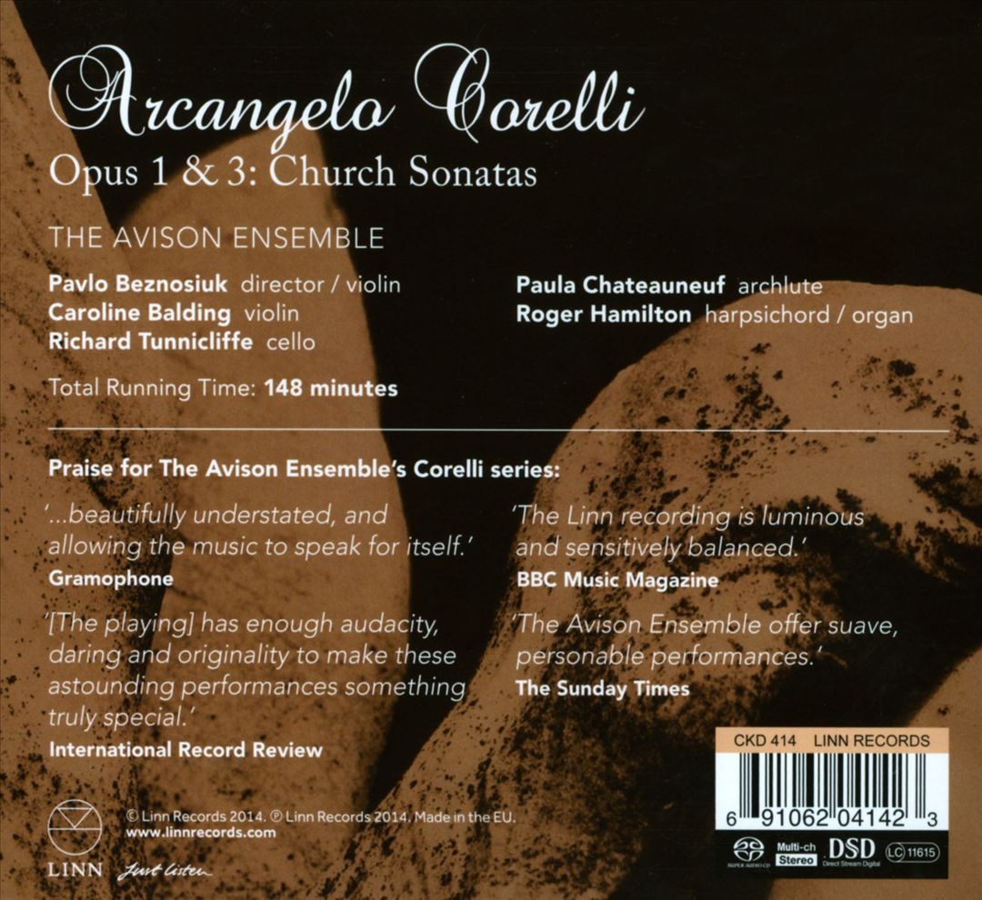 Arcangelo Corelli: Opus 1 & 3 - Church Sonatas cover art