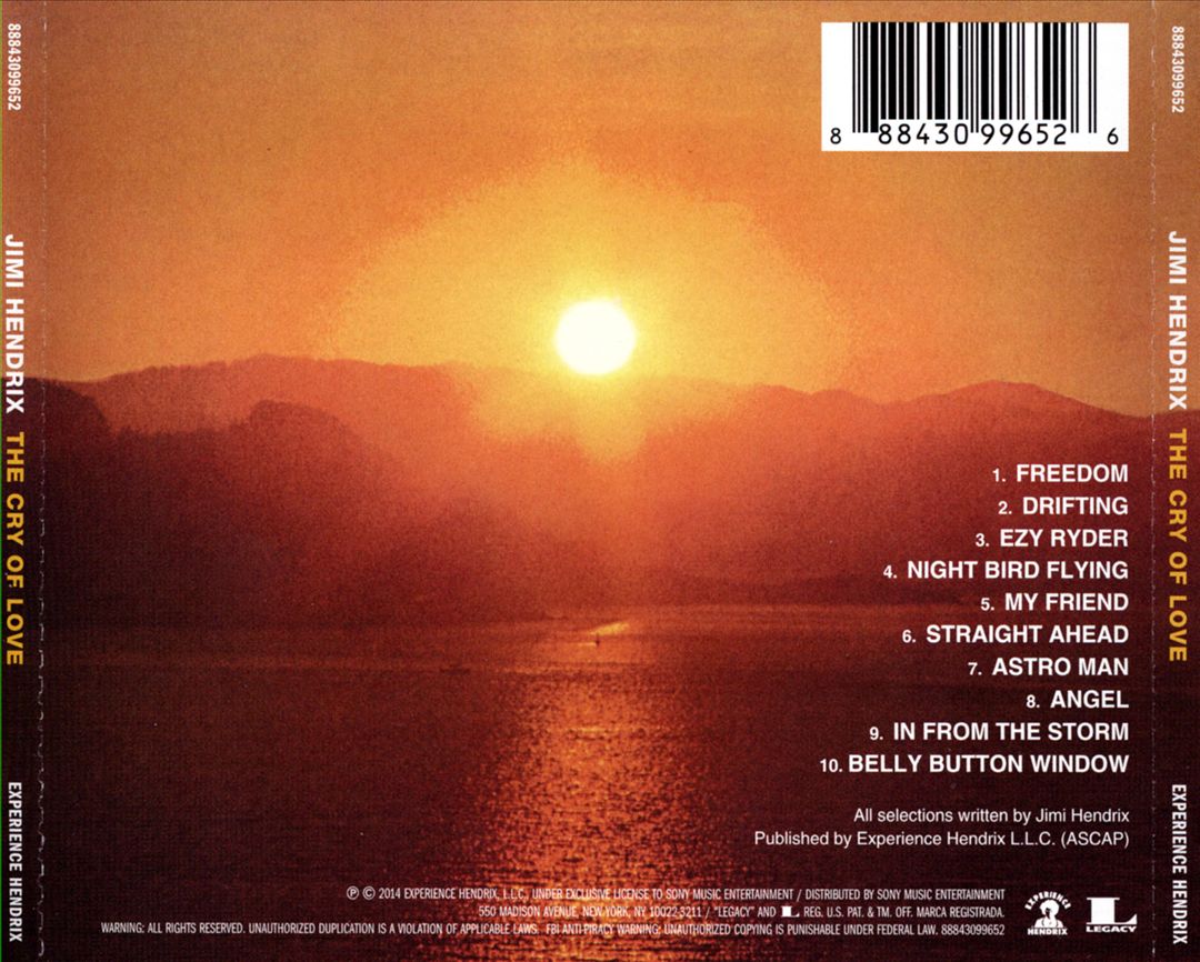 Cry of Love cover art