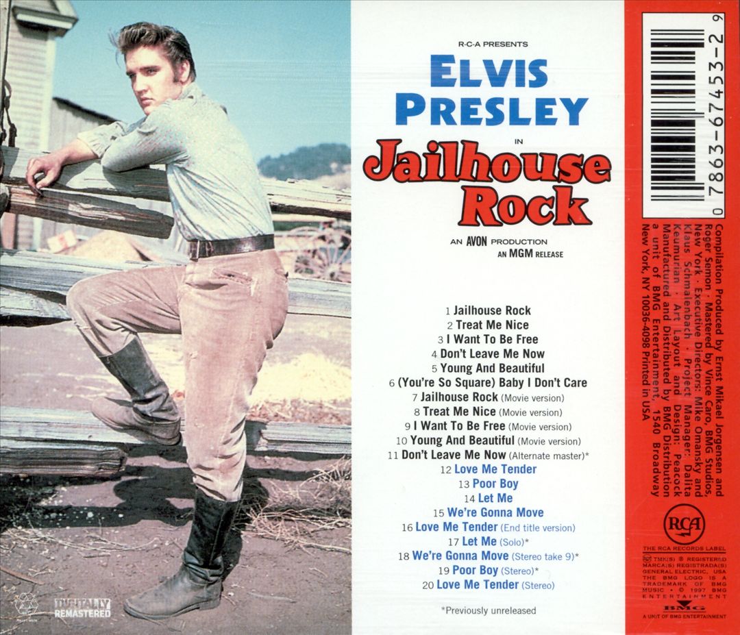 Jailhouse Rock/Love Me Tender cover art