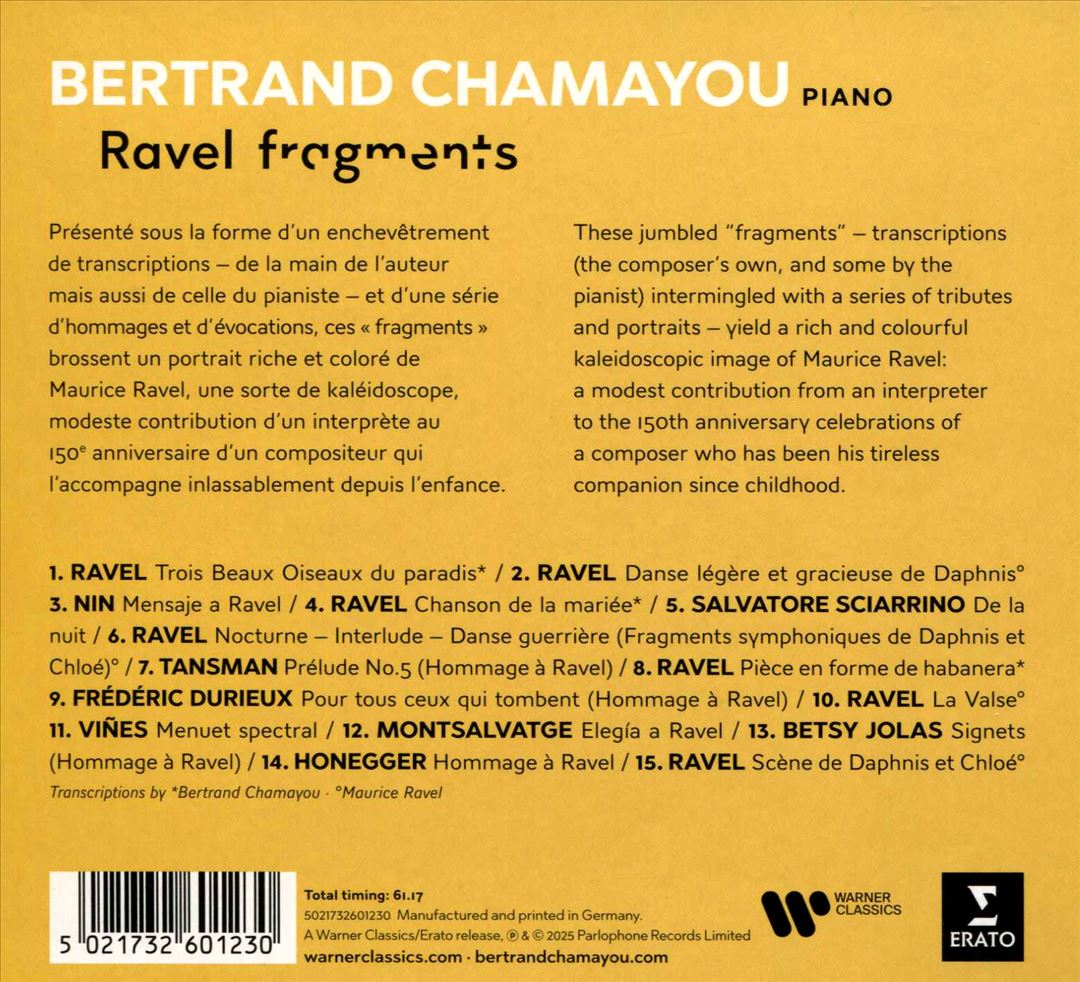 Ravel: Fragments cover art